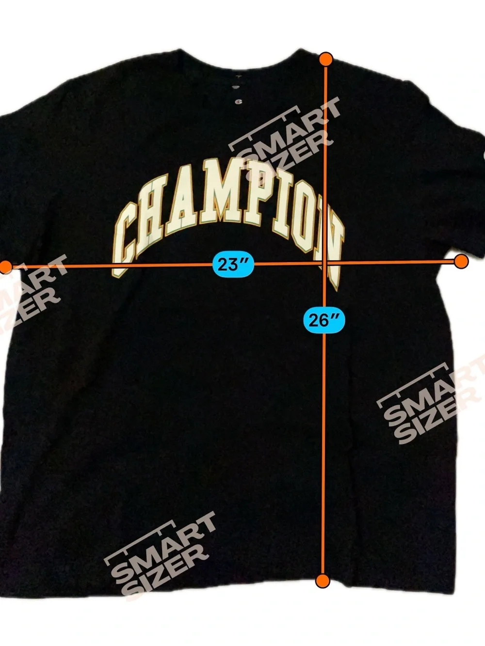 Champion Black T-Shirt with Gold/Green/White Arch Logo - XL - Picture 2 of 6
